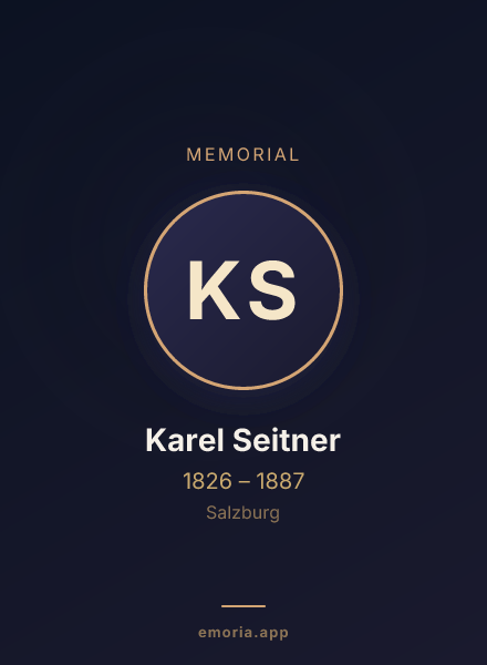 Memorial portrait of Karel Seitner