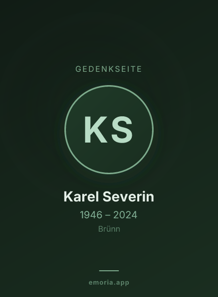 Gedenkportrait von Karel Severin