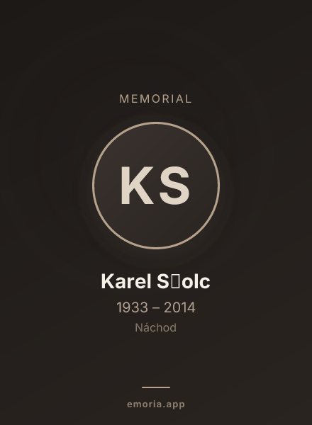 Memorial portrait of Karel S̆olc