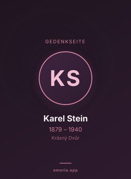 Gedenkportrait von Karel Stein