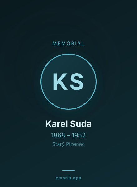 Memorial portrait of Karel Suda