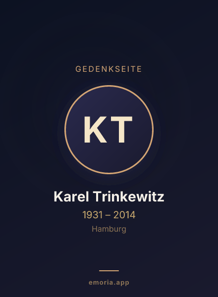 Gedenkportrait von Karel Trinkewitz