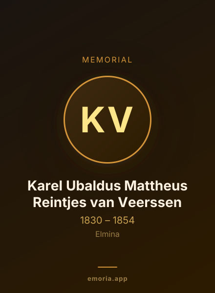 Memorial portrait of Karel Ubaldus Mattheus Reintjes van Veerssen