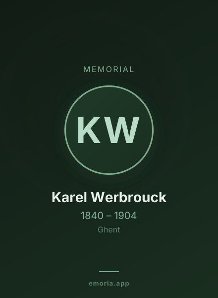 Memorial portrait of Karel Werbrouck
