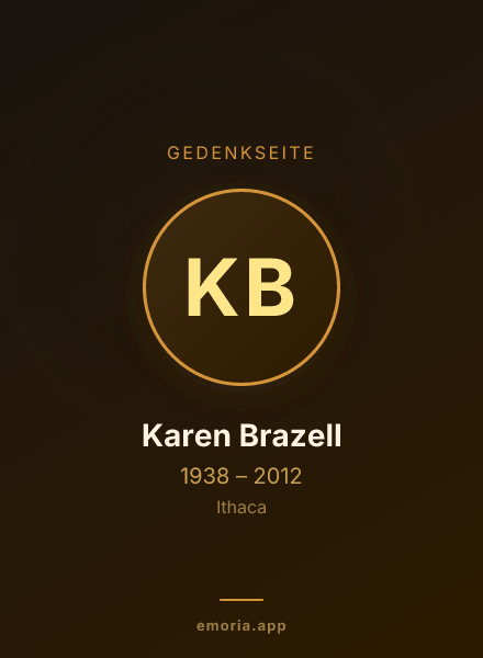 Gedenkportrait von Karen Brazell