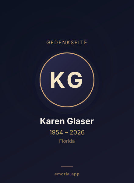 Gedenkportrait von Karen Glaser