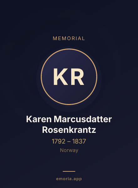 Memorial portrait of Karen Marcusdatter Rosenkrantz