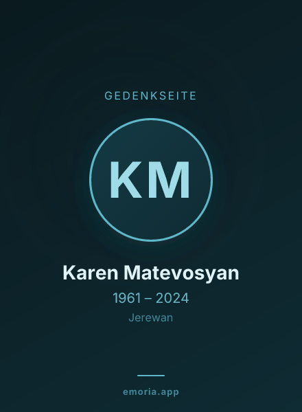 Gedenkportrait von Karen Matevosyan
