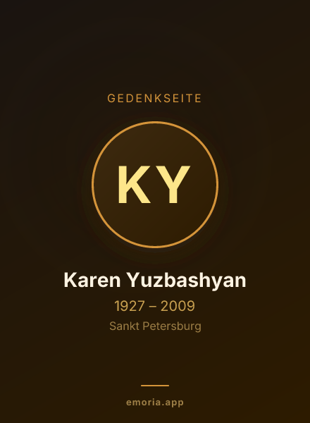 Gedenkportrait von Karen Yuzbashyan