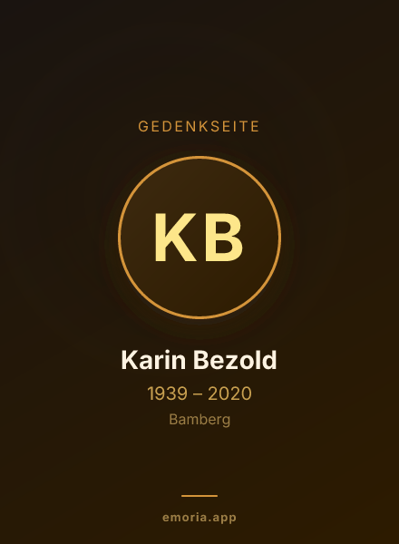 Gedenkportrait von Karin Bezold