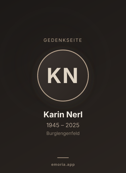 Gedenkportrait von Karin Nerl