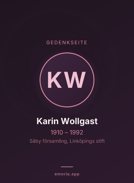 Gedenkportrait von Karin Wollgast