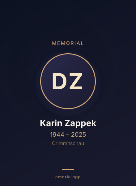 Memorial portrait of Dr. Karin Zappek