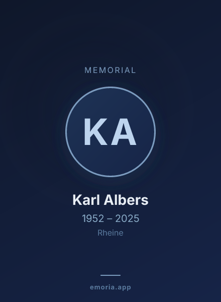 Memorial portrait of Karl Albers