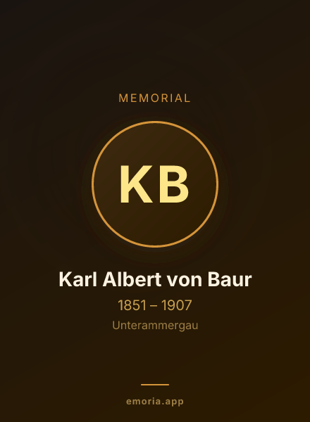 Memorial portrait of Karl Albert von Baur