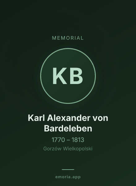 Memorial portrait of Karl Alexander von Bardeleben