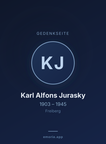 Gedenkportrait von Karl Alfons Jurasky