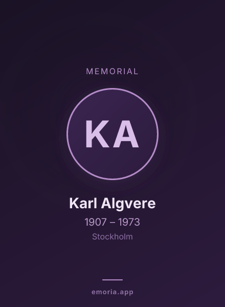 Memorial portrait of Karl Algvere