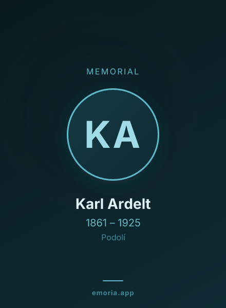 Memorial portrait of Karl Ardelt