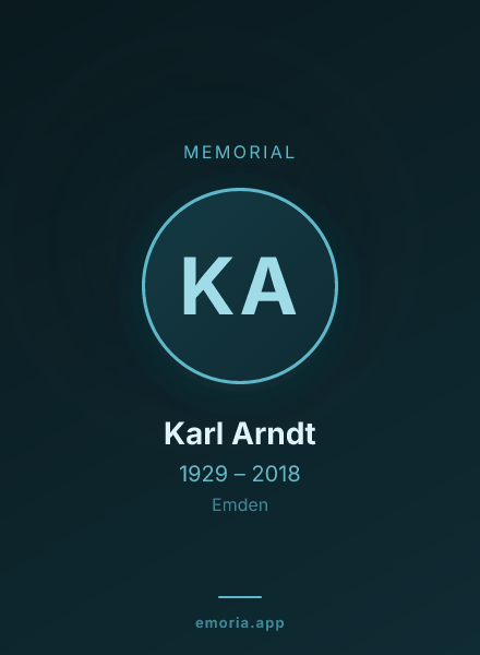 Memorial portrait of Karl Arndt