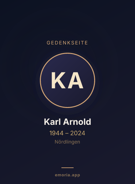 Gedenkportrait von Karl Arnold