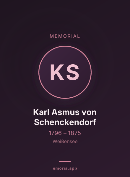 Memorial portrait of Karl Asmus von Schenckendorf