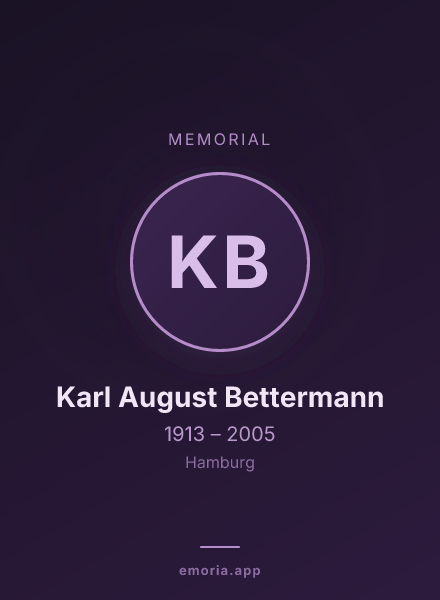 Memorial portrait of Karl August Bettermann