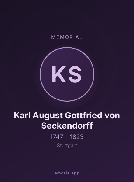 Memorial portrait of Karl August Gottfried von Seckendorff