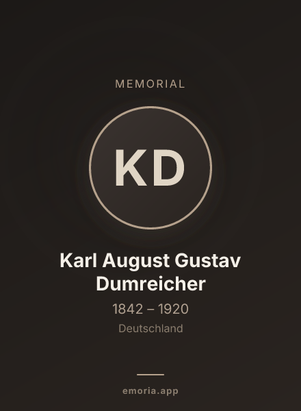 Memorial portrait of Karl August Gustav Dumreicher