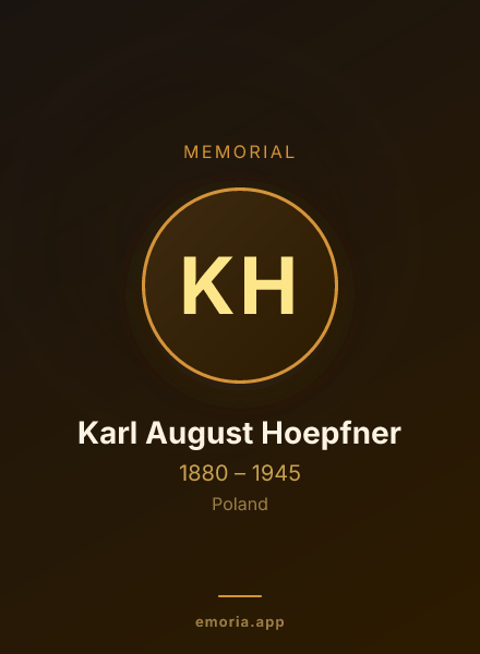 Memorial portrait of Karl August Hoepfner