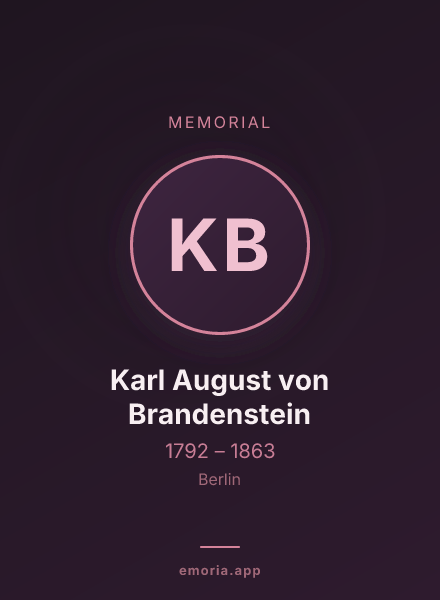 Memorial portrait of Karl August von Brandenstein