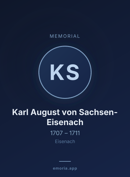Memorial portrait of Karl August von Sachsen-Eisenach
