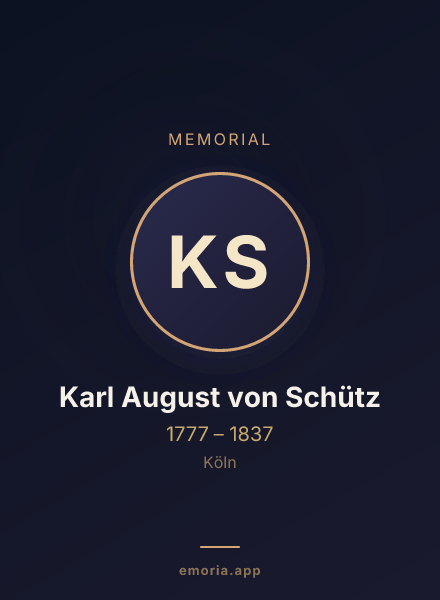 Memorial portrait of Karl August von Schütz