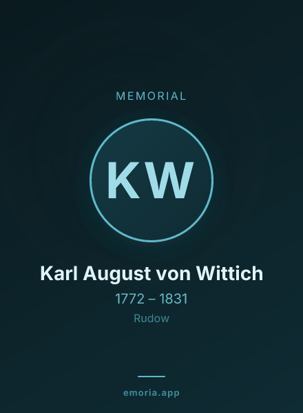 Memorial portrait of Karl August von Wittich
