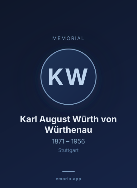 Memorial portrait of Karl August Würth von Würthenau