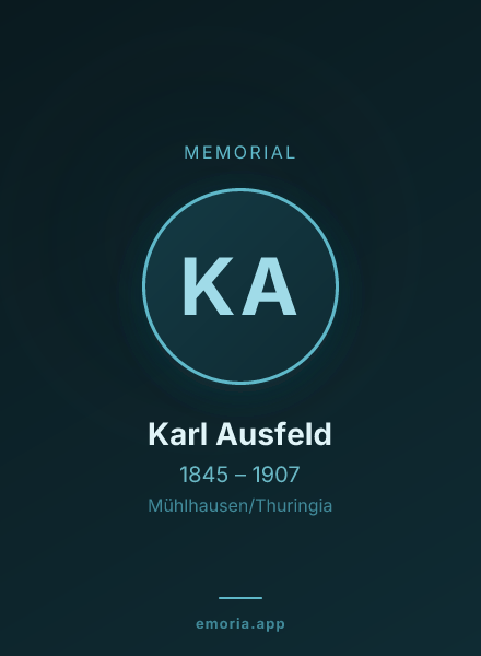 Memorial portrait of Karl Ausfeld