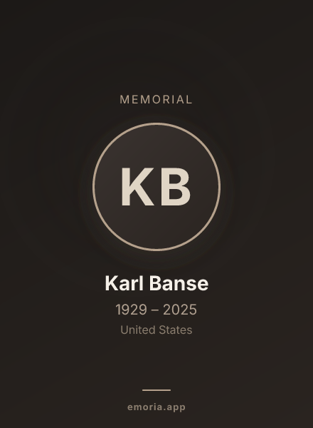 Memorial portrait of Karl Banse