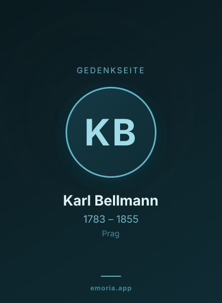 Gedenkportrait von Karl Bellmann