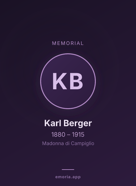 Memorial portrait of Karl Berger