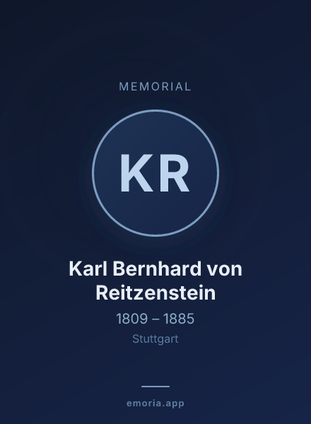 Memorial portrait of Karl Bernhard von Reitzenstein