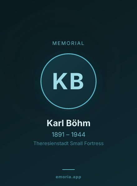 Memorial portrait of Karl Böhm
