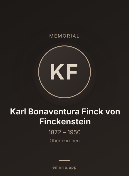 Memorial portrait of Karl Bonaventura Finck von Finckenstein