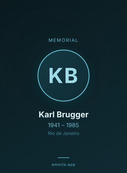 Memorial portrait of Karl Brugger