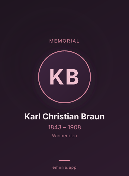 Memorial portrait of Karl Christian Braun