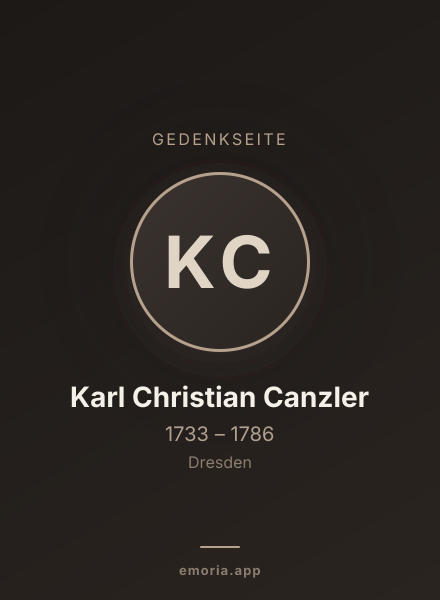 Gedenkportrait von Karl Christian Canzler