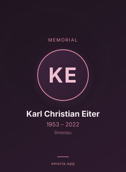 Memorial portrait of Karl Christian Eiter