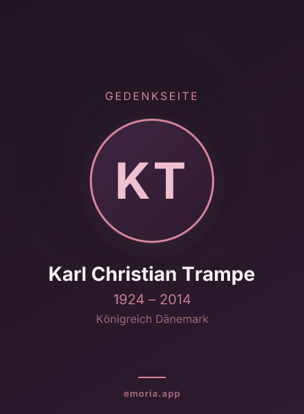 Gedenkportrait von Karl Christian Trampe