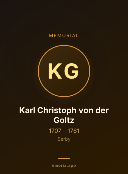 Memorial portrait of Karl Christoph von der Goltz