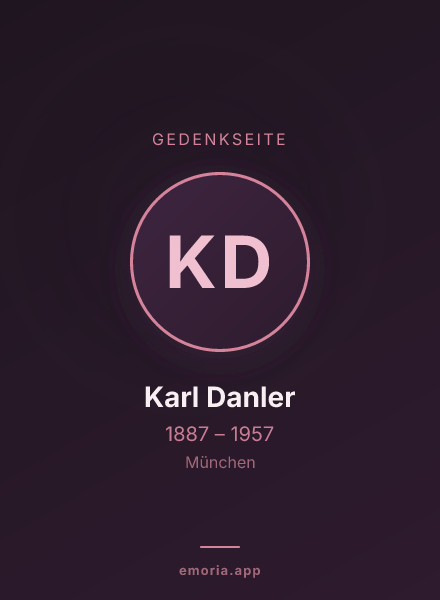 Gedenkportrait von Karl Danler