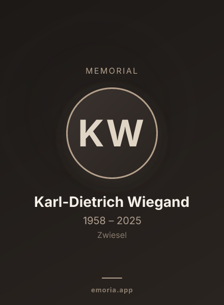 Memorial portrait of Karl-Dietrich Wiegand